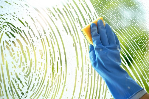 Professional cleaner preparing a Haringey home for a tidy and fresh finish
