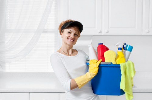 Professional deep cleaning in Haringey focusing on kitchen and bathroom details