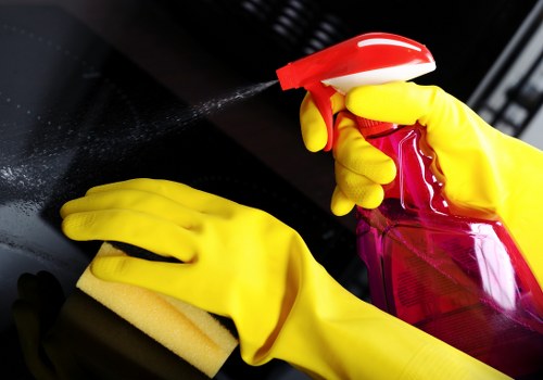 Deep cleaning kitchen and bathroom areas in a Haringey property
