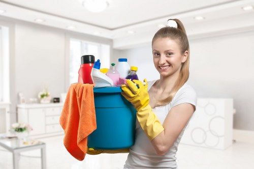 Detailed after builders cleaning for kitchen and cabinetry in Haringey